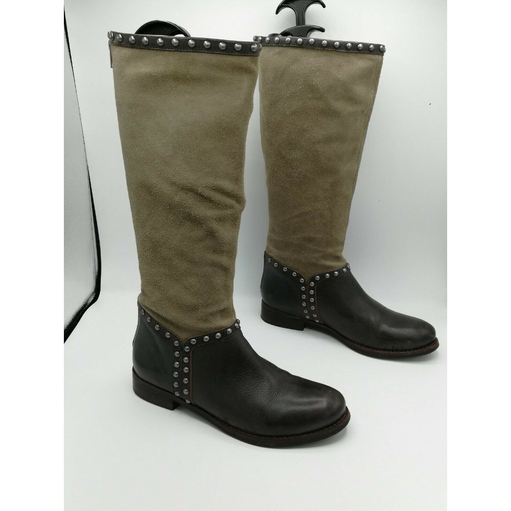 Matisse Conquest Leather/Suede Studded Boots